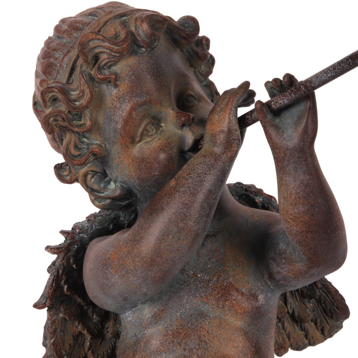 Dekor figura angyal 38 cm – barna