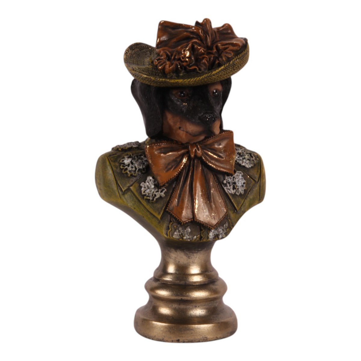 Barokk dekor figura kutya 17 cm