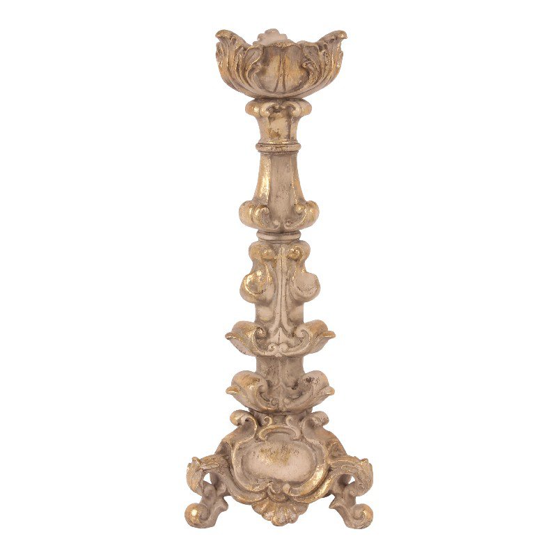 Vintage gyertyatartó 47 cm – bézs