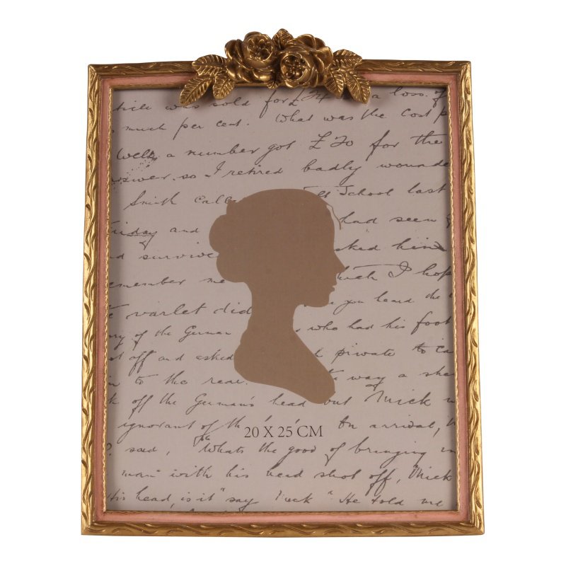 Vintage képkeret 20 × 25 cm – rózsaszín