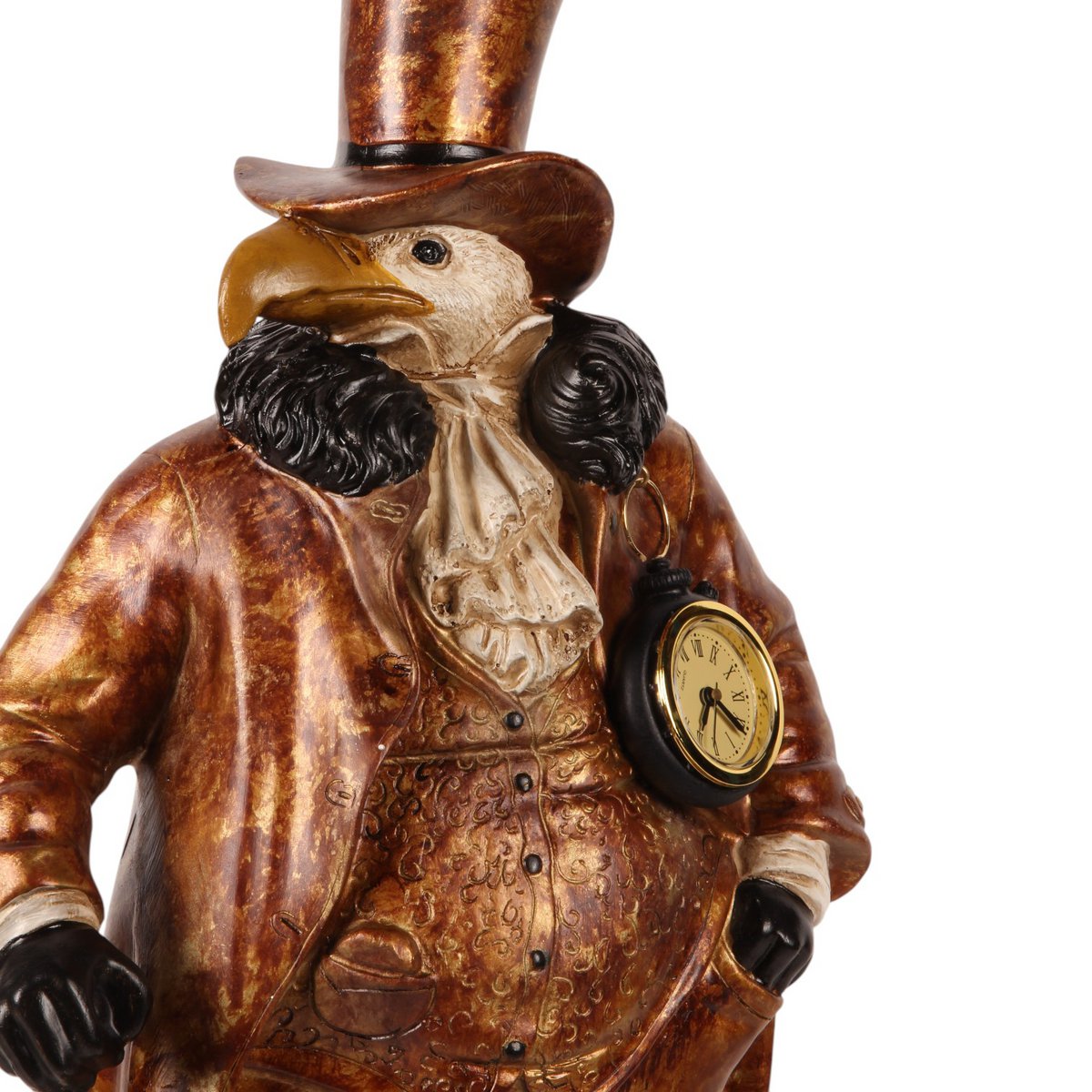 Dekor figura sas órával 58 cm – arany