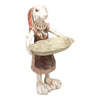 Dekor figura nyúl tálcával 27 cm
