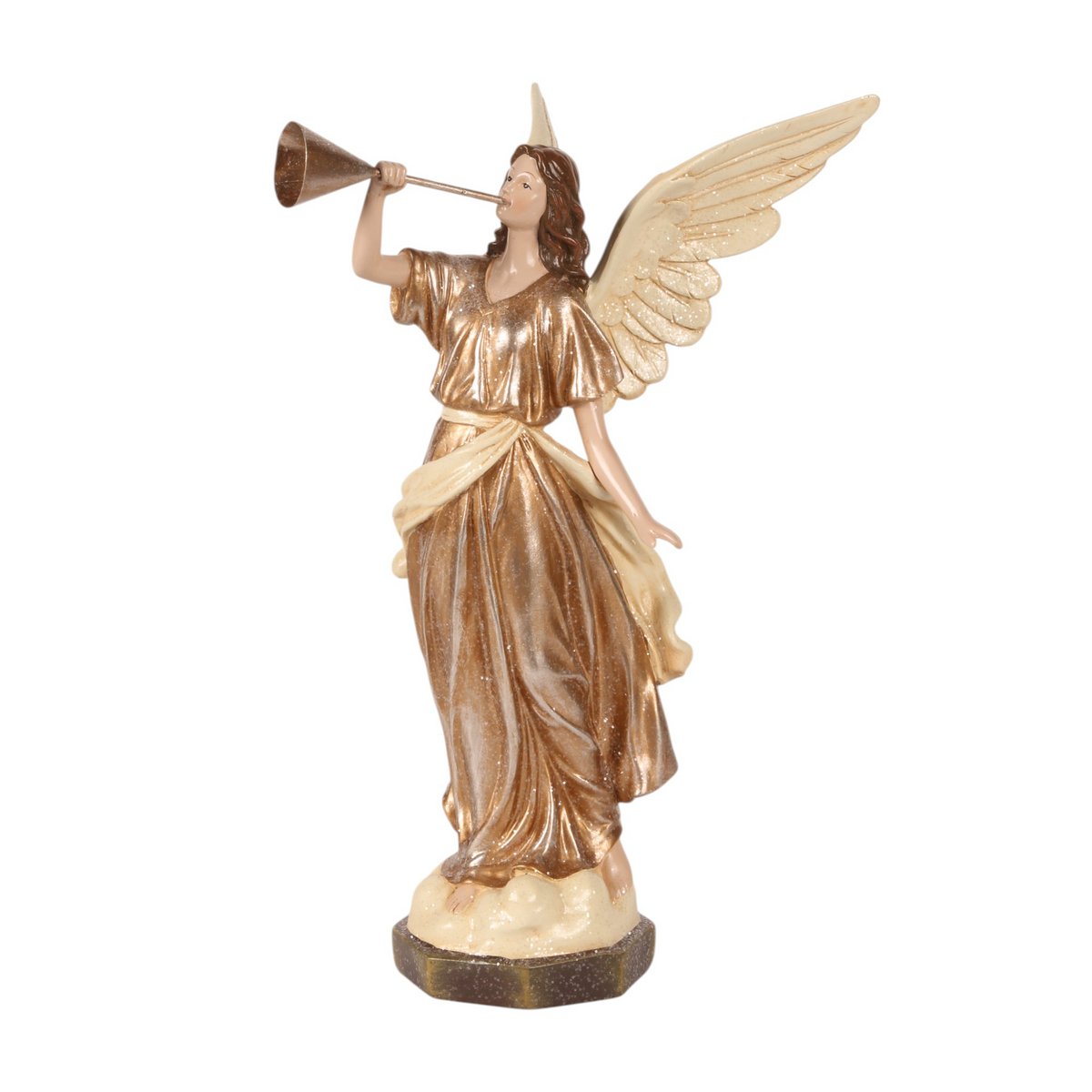 Dekor figura angyal 41 cm – bézs