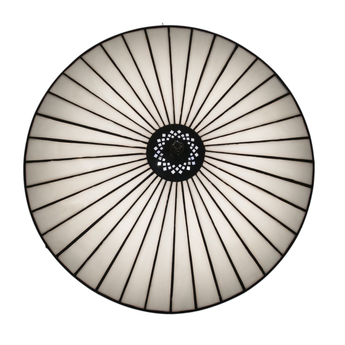 Tiffany mennyezeti lámpa 45 cm – Illumina, fehér