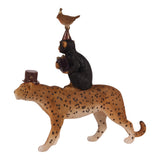 Dekor figura leopárd és társai 22 cm