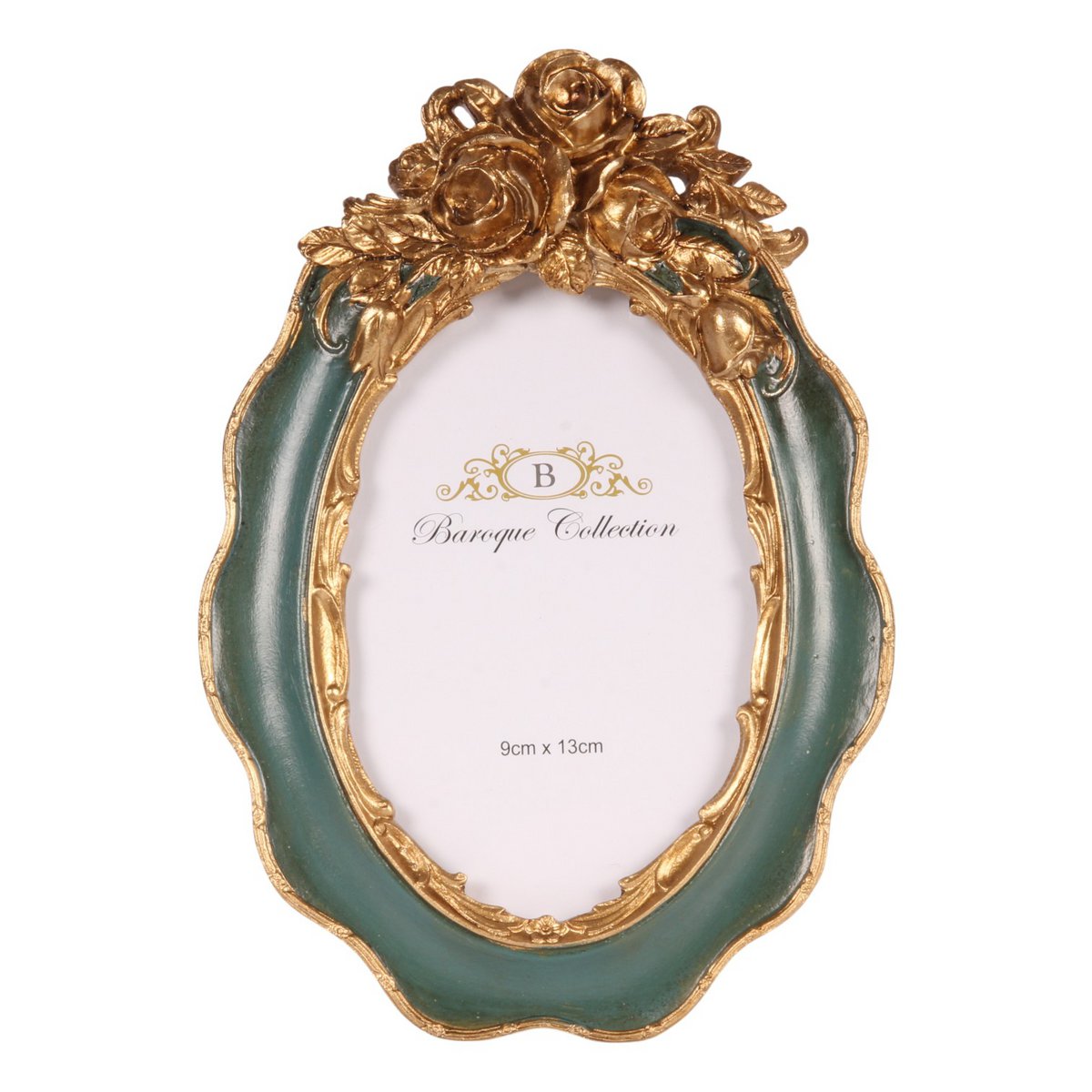 Vintage képkeret 9 × 13 cm – zöld