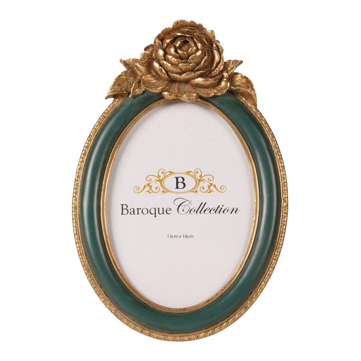 Vintage képkeret 13 × 18 cm – zöld