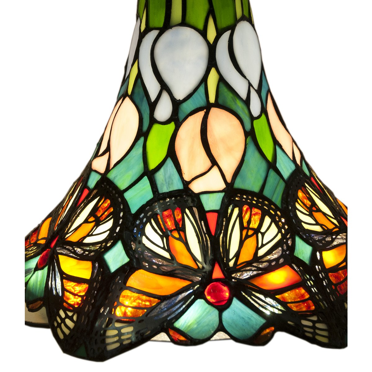 Tiffany asztali lámpa 35 cm – Butterfly, pillangó, többszínű