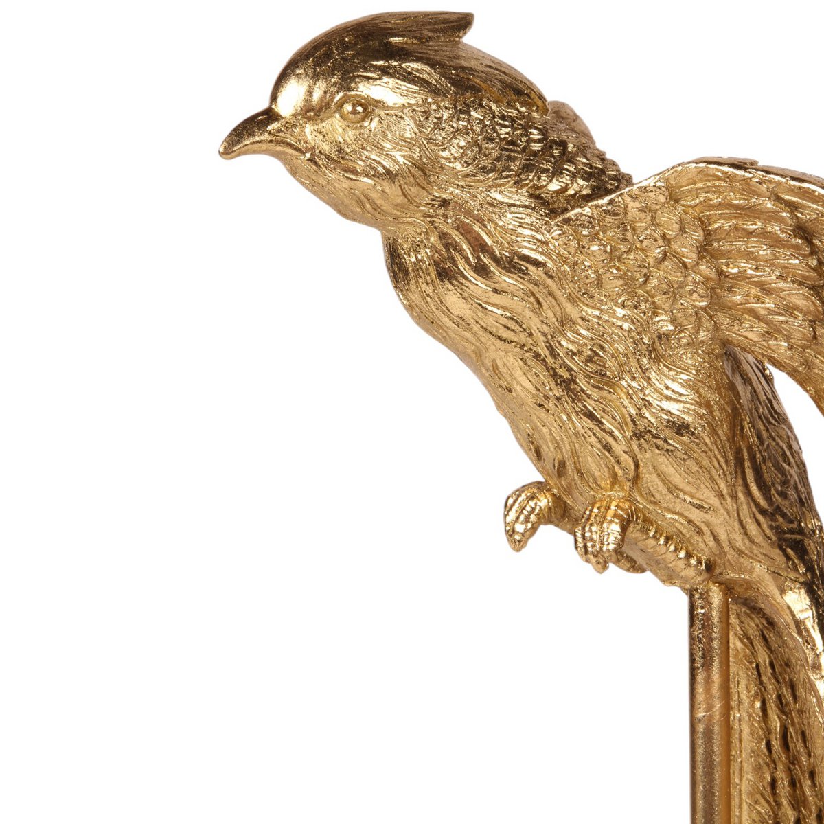 Dekor figura madár figura állványon 49,5 cm – arany