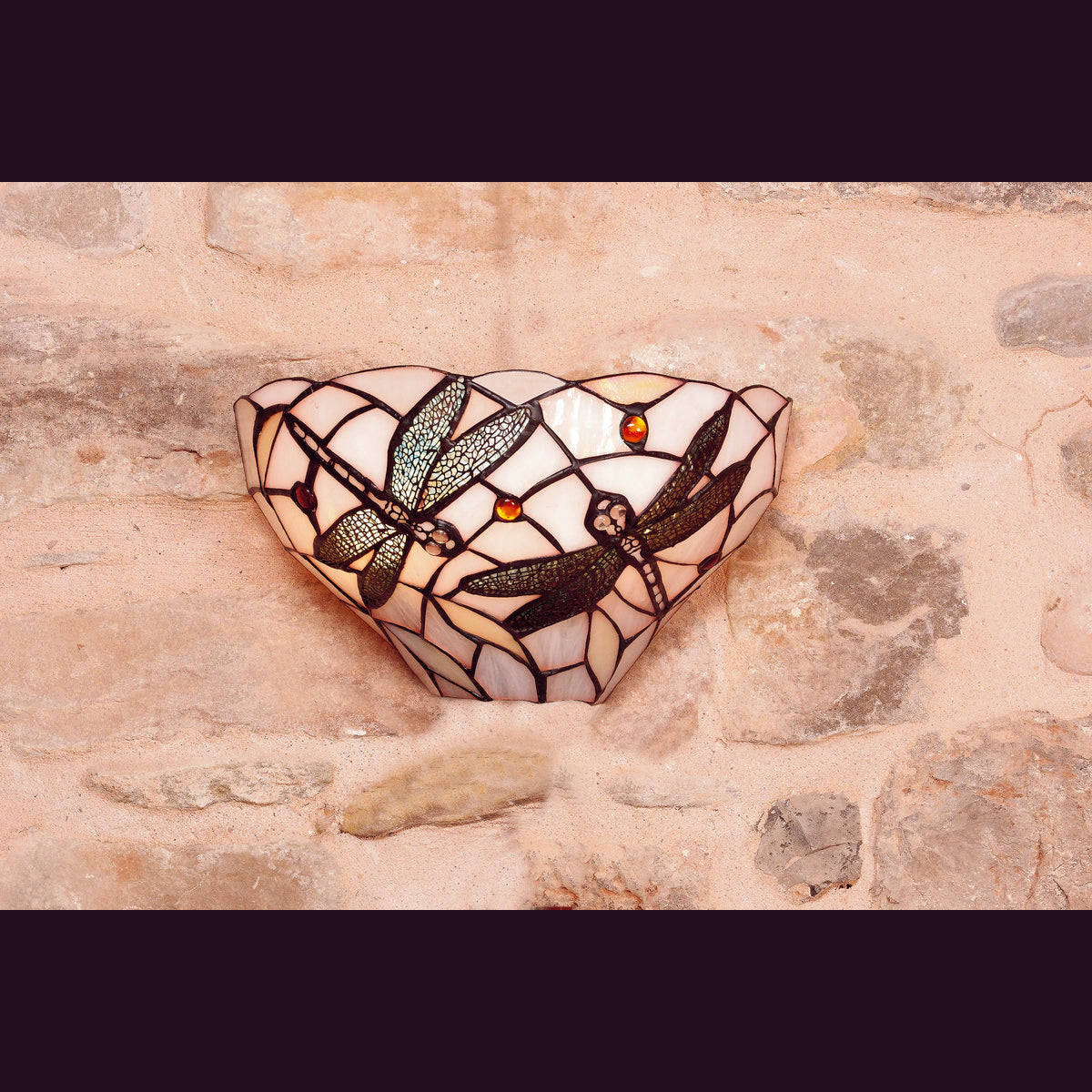 Tiffany fali lámpa – Pedrera, fehér
