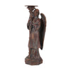 Vintage gyertyatartó 40 cm – angyalos, antik barna