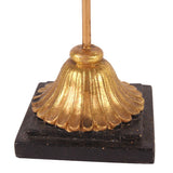 Dekor maszk állványon 28 cm – arany