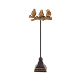 Dekor figura madárpár figura talapzaton 23 cm – arany