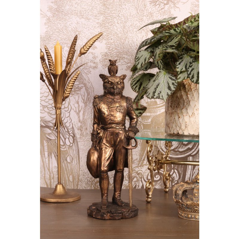 Dekor figura úr madárral 38 cm