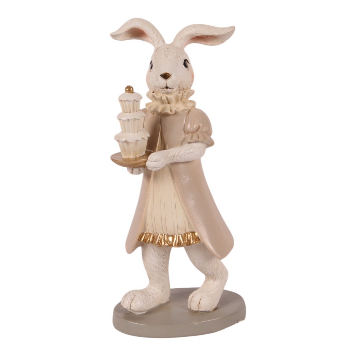 Barokk dekor figura nyúl 23 cm