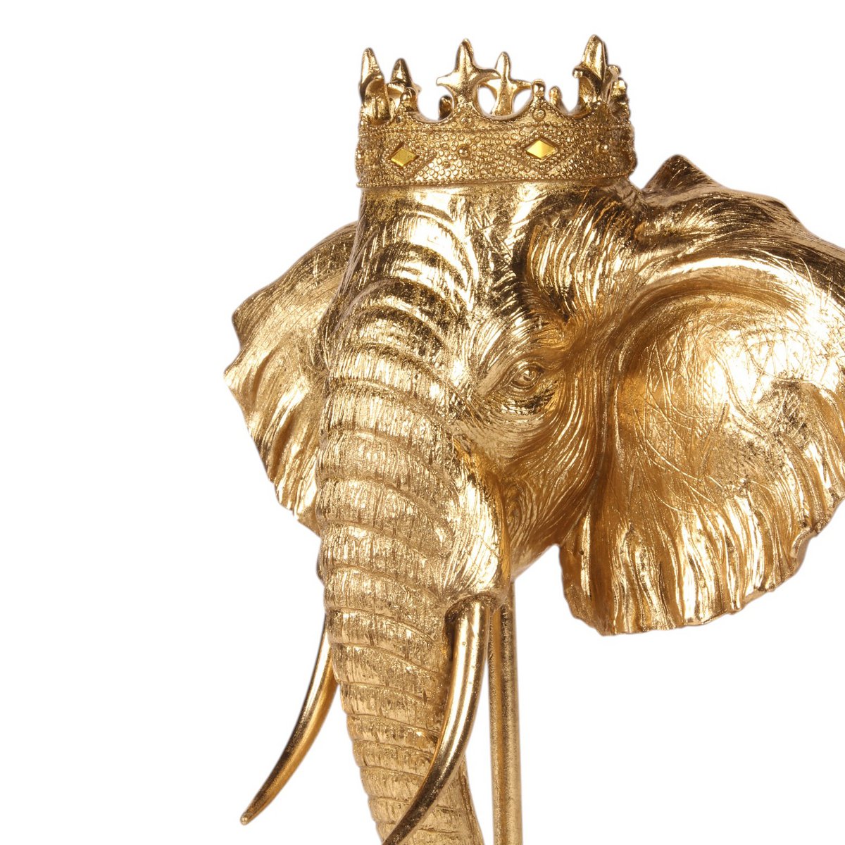Dekor figura elefánt figura állványon 37,5 cm – arany