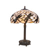 Tiffany asztali lámpa 45 cm – Pedrera, fehér