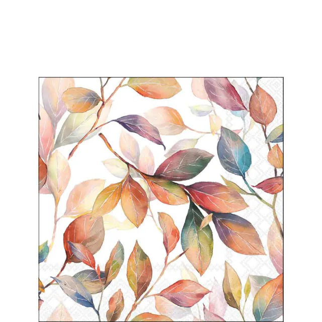 Őszi leveles papírszalvéta 25x25 cm 20 db-os Colourful leaves