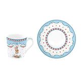Karácsonyi Porcelán eszpresszó kávés csésze 6 személyes készlet díszdobozban Sweet Christmas