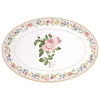 Porcelán ovál tálca 35x23,5 cm díszdobozban – Rózsa mintás Chant des Roses