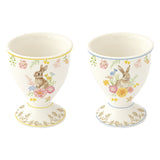 Húsvéti nyuszis porcelán tojástartó 6,5 cm 2 db-os díszdobozban