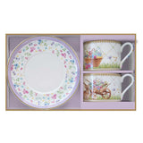 Spring Bloom húsvéti porcelán teás csésze 2 személyes szett díszdobozban