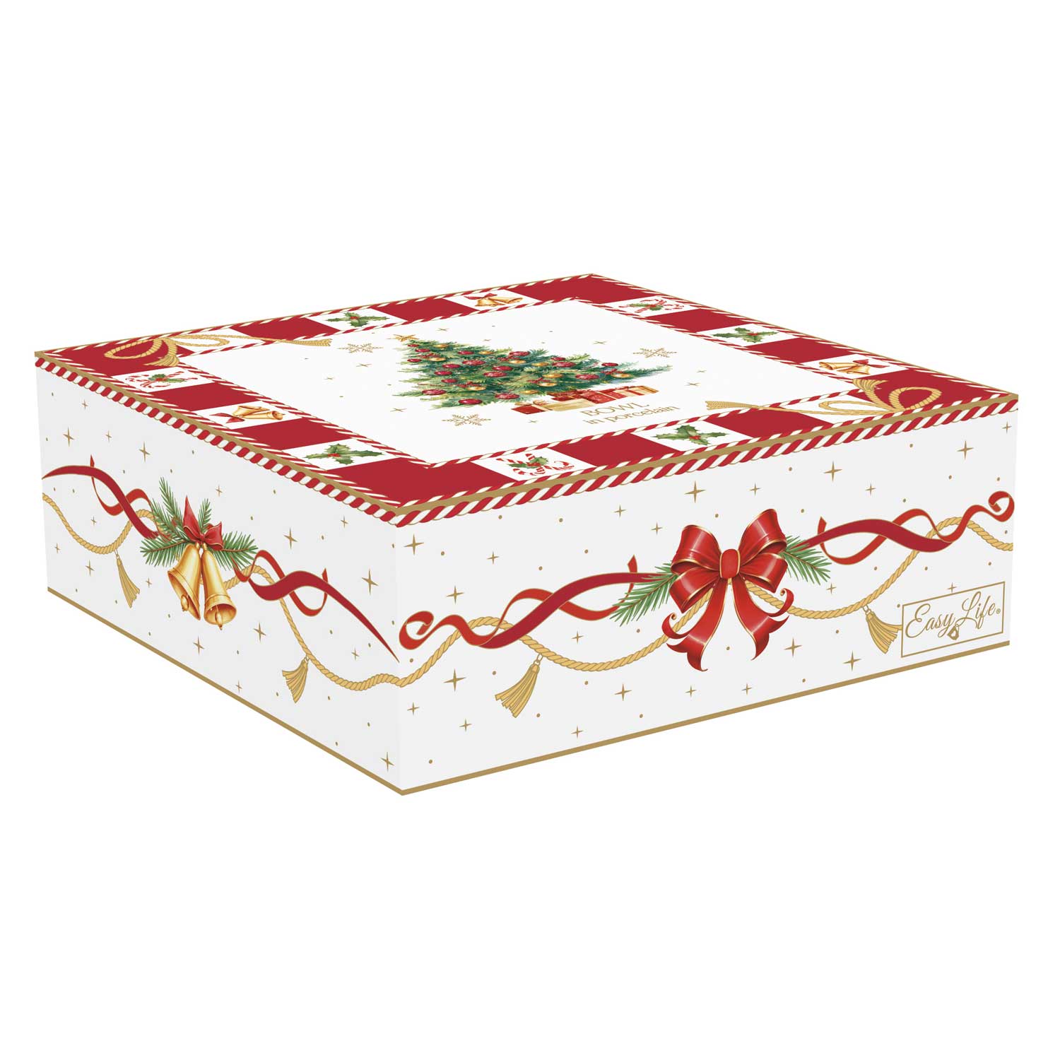 Karácsonyi porcelán csillag tál díszdobozban Christmas Tale Ø 15 cm