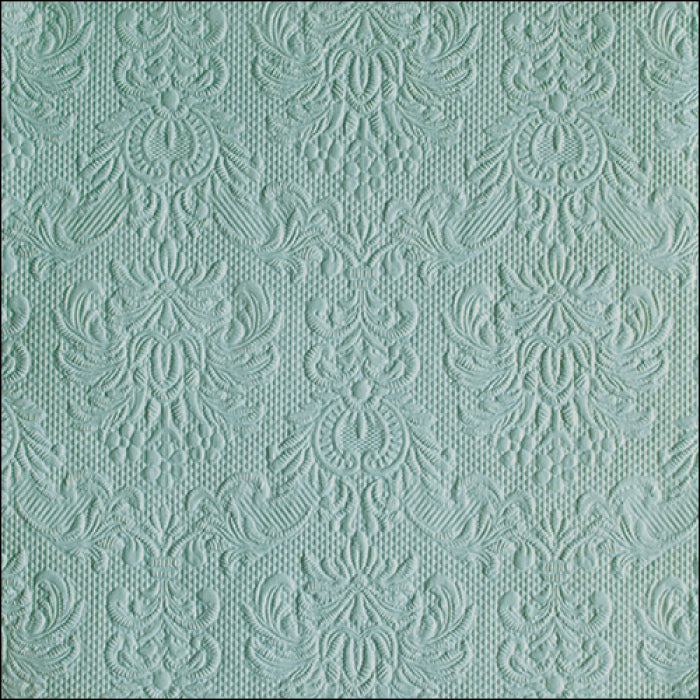 Elegance light sage dombornyomott háromrétegű papírszalvéta 33x33 cm 15db-os