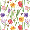 Virágos papírszalvéta 33x33 cm 20 db tavaszi mező mintával