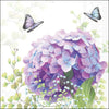 Hortenzia Virágos papírszalvéta háromrétegű 33x33 cm 20 db-os Hydrangea ball
