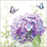 Hortenzia Virágos papírszalvéta háromrétegű 33x33 cm 20 db-os Hydrangea ball