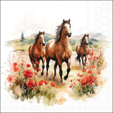 Papírszalvéta 33x33 cm 20 db-os háromrétegű lovas