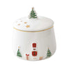Karácsonyi Porcelán cukortartó 9x11,5 cm díszdobozban Let it Snow