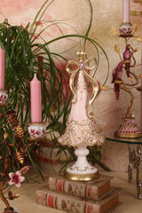 Pillangós vintage könyvesdoboz 20 cm – bézs