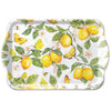 műanyag konyhai kis tálca citrom mintás Fresh lemons white