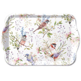 Tavaszi Virágos–madaras műanyag konyhai kis tálca 13x21 cm Busy birds
