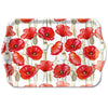Pipacs virágos műanyag kis tálca 13x21 cm Poppy all over