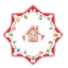 Karácsonyi Porcelán tortaál csillag alakú 32 cm díszdobozban Sweet Christmas