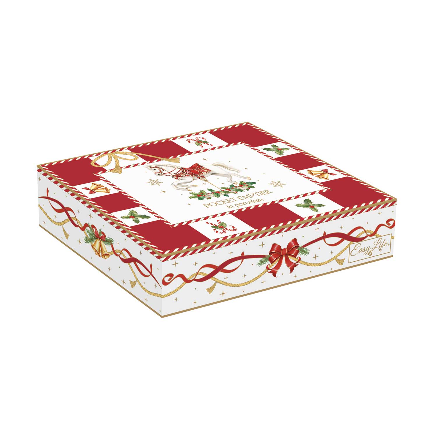 Karácsonyi porcelán kis tálka 14x11 cm díszdobozban Christmas Tale
