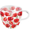 Pipacs virágos duplafalú borosilicate üveg csésze 0,25 L Poppy all over