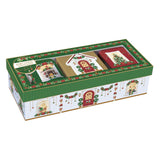 Karácsonyi porcelán bögre ajándék szett teafiltertartó + fémdoboz díszdobozban Festive Avenue