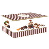 Porcelán kakaós bögre keksztartós alj 375 ml díszdobozban Sweet Moments