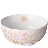 Virágos porcelán müzlis tálka 6,5x14 cm Pastel flowers pink