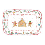 Karácsonyi Porcelán mézeskalács kínáló tál díszdobozban Sweet Christmas