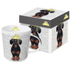 Tacskós porcelán bögre 400 ml