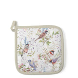 Tavaszi Virágos–madaras pamut edényalátét 20x20 cm Busy birds