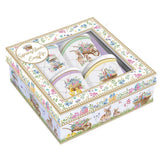 Spring Bloom húsvéti porcelán eszpresszó kávés pohár 4 személyes szett díszdobozban