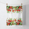 Eper mintás konyharuha 50x70 cm 100% pamut Juicy strawberries