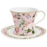 Porcelán csésze 200 ml díszdobozban – Rózsa mintás Chant des Roses