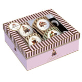 Porcelán bögre 4 db-os szett díszdobozban Sweet Moments